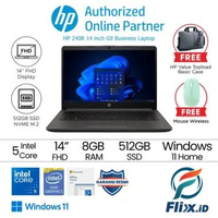 HP 240R G9 - Core5 120U 8GB PCIe 512GB SSD W11 OH24
