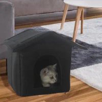 Warm House Outdoor Dirty Resistant Warm Pet House Stray Dog And Cat Shelter Outdoor Pet House Waterproof Oxford Cloth Material