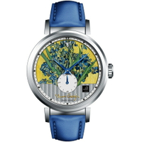 Van Gogh Swiss Watch梵谷 小秒盤梵谷經典名畫女錶 C-SLLI-16 鳶尾花【刷卡回饋 分期0利率】【APP下單22%點數回饋】