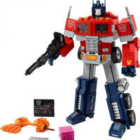 Compatible with LEGO Transforming Robot King Kong Optimus Mecha Model Boys Building Blocks 10302 Bui