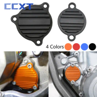 Motorcycle CNC Oil Pump Cover Guard Cap and Oil Filter Cover Cap For KTM 250 350 450 500 530 SXF XCF XCW EXC EXCF 2009-2020 2021