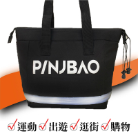 【PINJBAO】品捷包-專利型安全帽機車側掛包(防水防撞電腦包/還可放入安全帽)