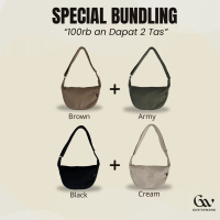 SPECIAL BUNDLING Hemat 2pcs Tas HAIKO BAG Tas Selempang & Bahu Wanita Sling bag [GURITAWANG] Kanvas
