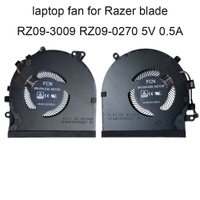แล็ปท็อปของ CPU พัดลมระบายความร้อนสำหรับ Razer Blade 15 02705E76 RZ09 3009 E97 GPU คูลเลอร์หม้อน้ำพัดลมใหม่ DFS5K121142621 RZ09-0270