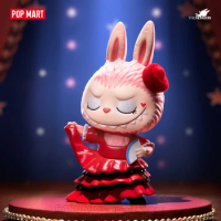 POPMART LABUBU Flamenco Elevator Toys Doll Cute Anime Figure Desktop Ornaments Collection Gift