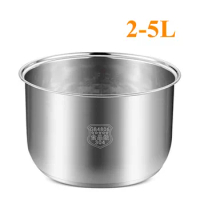 304 Stainless Steel Non Stick Cooking Pot, Inner Container, Replacement Accessories, Food Rice Cooker POT, Cookware