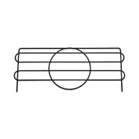 【品樂生活】45CM 層架專用電鍍/烤漆圓圍籬 1入 層架配件 鐵架配件 鐵線圍籬 擋片