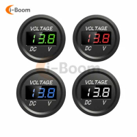 DC 5-48V Waterproof Voltmeter LED Digital Display Voltage Meter for Car Motorcycle battery LED Panel Volt Monitor 12V