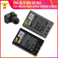Replacement Battery EN-EL9 EN-EL9A for Nikon D60 D40X D5000 D3000 Camera Battery 1080mAh