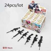 24PCS/LOT 1:6 Assembled Guns 4D Simulation Gun Model Children's Military Sniper Model Assembled Toy Ornaments Creative puzzle