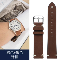 Tool-free vintage leather strap for RADO Oris Timex certina abrasive leather watch strap 20mm21mm Men's bracelet