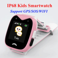 IP68 kids smart watch GPS SOS waterproof phone watch 2G WIFI sim watch 1.33'' smartwatch dial call best gifts for kids children