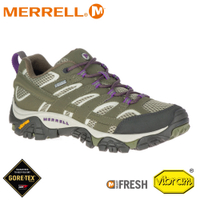 【MERRELL 美國 女 Moab 2 Gore-tex 戶外多功能登山鞋《橄欖綠》】033466/水陸兩棲/防水/溯溪/防臭