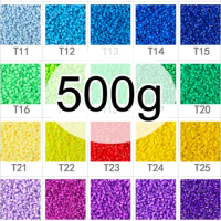 500g Mixture Color Water Hama Beads Toys Sticky Beads Pegboard Set