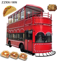 Double Decker Open Top Bus for Sell Food Ice Cream Hot Dog Food Truck Mobile Beer Bar Luxury for Sale