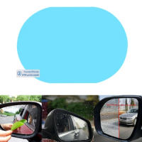 R3MD 4Pcs Car Rain-proof Film Rearview Mirror Waterproof Film Universal Window Glass Clear Anti-Fog Anti-reflective Sticker