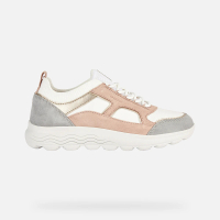 GEOX 女鞋 休閒鞋 裸/白/灰/金 SPHERICA™ 零衝擊避震休閒運動鞋