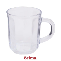 Selma Montana Gelas Kaca Dengan Handle 228 Ml Set 4 Pcs Transparan Drinking Glass Gelas Minum Glassw