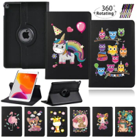 For IPad 9 10.2 Inch 2021 Case,360 Degree Rotating Stand Tablet Cover for IPad 9th Generation 10.2'' Leather Smart Cover