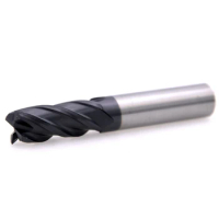 MZG 1PC HRC50 4 Flute 75L 4mm 6mm 8mm Cutting Alloy Carbide Tungsten Steel Milling Cutter