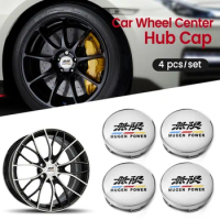 4Pcs 60mm Wheel Center Hub Cover Sticker Auto Parts For Honda Mugen Power Fit Jazz City Civic Inspire Accord HRV CRV Accessories