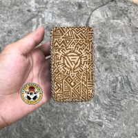 Sleeve Case TRML T200 Leather Engraving Aztec - Coklat