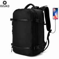 OZUKO Multifunctional Backpack Men travel pack Shoes Bag Male Luggage Backpack USB Large Waterproof 17.3 laptop Women Bags AER