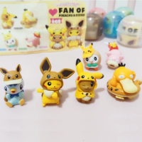 Pokemon Mystery Box Blind Cute Pikachu Cosplay Eevee Anime Figurine Kawaii Desktop Decor Action Figure Toy Gifts