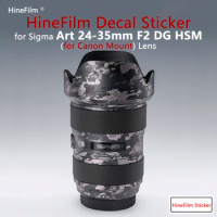 Sigma 24-35 F2 EF Mount Lens Premium Decal Skin Sigma Art 24-35mm F2 DG HSM for Canon Len Protector Film 2435 Protective Sticker