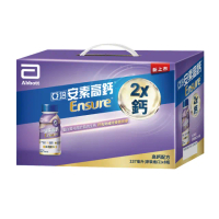 【亞培】安素高鈣鈣強化配方隨身瓶禮盒-香草減甜口味237ml x8入(成人營養品、優質蛋白質、任賢齊代言)