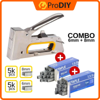 PRODIY / LADDERMAN Heavy Duty Stapler Gun + 8mm 13/8 5000Pcs(Random Box) + 6mm 13/6 Stapler 5000Pcs 