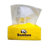 Bamboo Tissue /Tisu/Tissue Soft Facial Tisu 300pcs Non-Fluorescent Tissue Facial Tissue