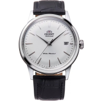 ORIENT 東方錶 官方授權 DATEⅡ系列 日期顯示錶男機械腕錶 皮帶款 銀色-38.4mm-(RA-AC0M03S)