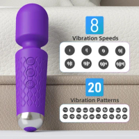DUTRIEUX Powerful 20 Speeds AV Vibrator Magic Wand Dildos Stimulator Masturbator Massager Vibrator Sex Toys For Women Adult 18