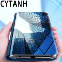 Smart CYTANH Leather Flip Mirror Case On The For Apple Iphone 6 6S 7 8 Plus X XR XS 11 12 Pro Max Iphone12 Mini I Phone 13 Case