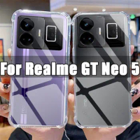 Clear Phone Case for Realme GT Neo 5 TPU Transparent Case Realme GT GTNeo5 Neo5 6.74" RMX3706 Shockproof Anti-scratch Covers