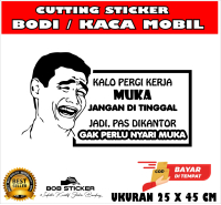 cutting stiker kaca mobil lucu, stiker lucu, stiker kaca samping mobil. stiker pintu mobil
