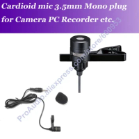 MICWL TCM340 Pro 3.5mm Mono Lavalier Lapel Clip On Microphone for Wireless Mic System Portable speaker PC etc.