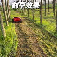 碎草還田機汽柴油手推自走式高草割草機果園林開荒小型除草碎草機