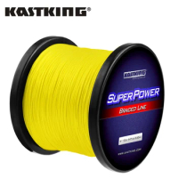 KastKing SuperPower 8 Strand Braided Fishing line 500m Yellow Gray Multicolor Super Strong Multifilament Round PE Braid Lines