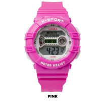 JAM TANGAN ANAK2 TK SD LASIKA ORIGINAL DIGITAL SPORTY ALARM STOPWATCH Digital Olahraga Santai Bercah