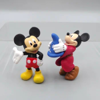 Disney Kawaii Mickey Mouse Mini GK Model Doll Cute Cartoon Action Figure Party Cake DIY Decorative Ornament Kids Birthday Gift