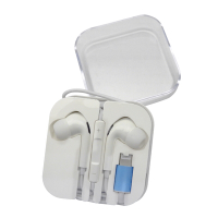 【焊馬TW】CY-H5717半入耳式 線控 麥克風 耳機 蘋果iPhone(顏色隨機出貨 耳麥 Lightning接頭 線長120cm)
