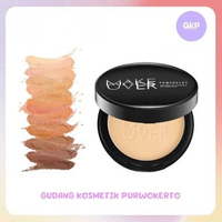 MAKE OVER Powerstay 24H Matte Powder Foundation - Bedak Padat High Coverage N30 Natural Beige