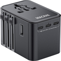 Universal Travel Adapter Worldwide with 3 USB C and 2 USB A Ports MACRAE Universal European Plug Ada