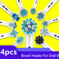 4Pcs/Set Electric Toothbrush Head For Oral B Electric Toothbrush Replacement Brush Heads Tooth Brush Hygiene Clean Brush Head