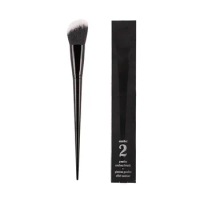 BLACK Angled Powder/Blush Contour Brush #2 - Synthetic Highlighter Bronzer Makeup Brush Beauty Blender Tool