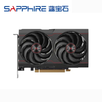 Used Sapphire Radeon RX6600XT 8G D6 Pulse OC Graphics Cards For AMD RX6600 XT 8GB RX 6600 xt Video Card PC 6000MHz 7680×4320 GPU