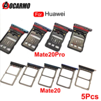 5Pcs For Huawei Mate 20 10 Pro 20P Sim Card Nano SIM Tray Slot Holder Repair Parts
