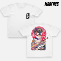 KARIMAKE Mad Face Japanese Color Tattoo Original Geisha Design men and women tshirt Cotton Fashion s
